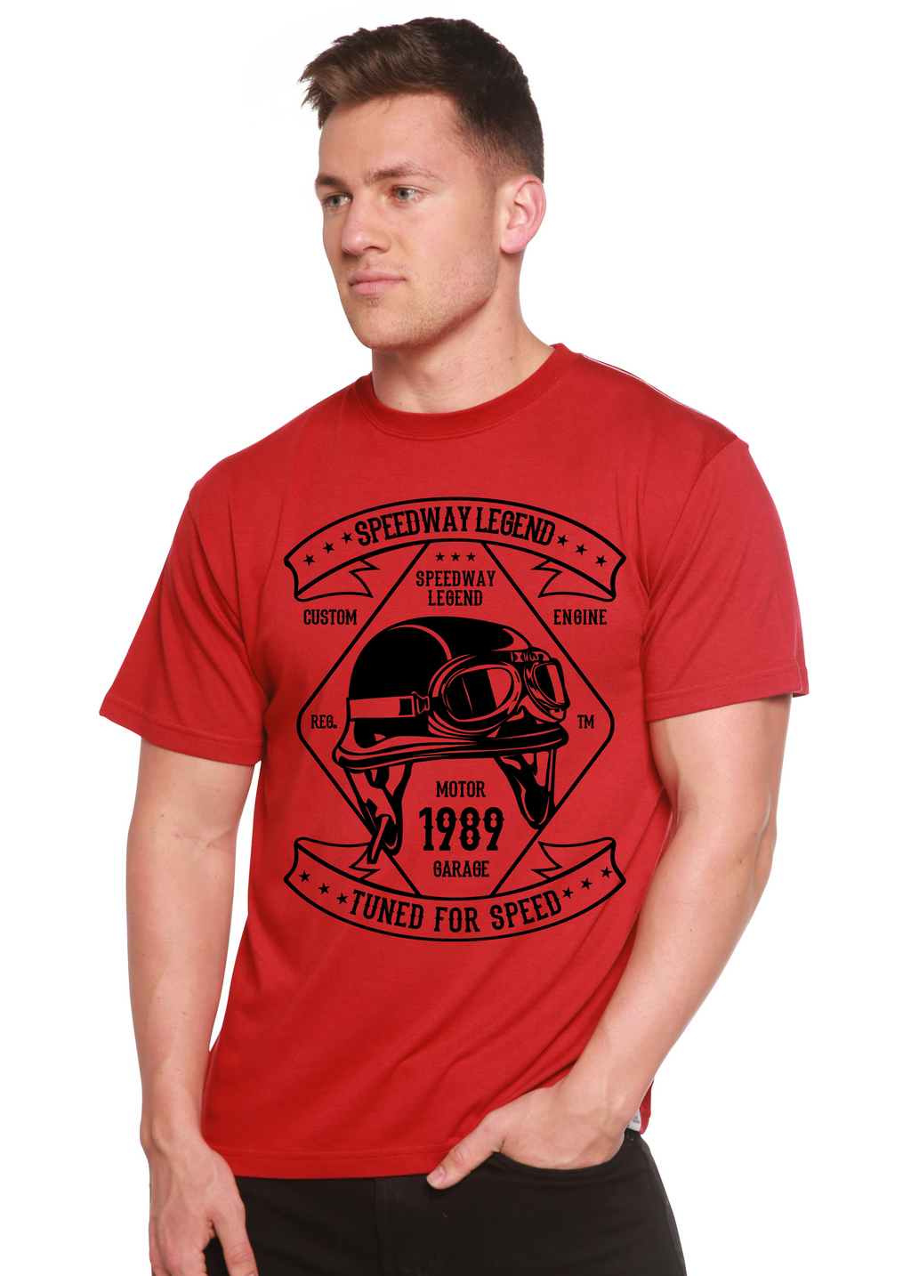 Speedway Legend Spun Bamboo® Men's Bamboo Viscose/Organic Cotton Short Sleeve Graphic T-Shirt
