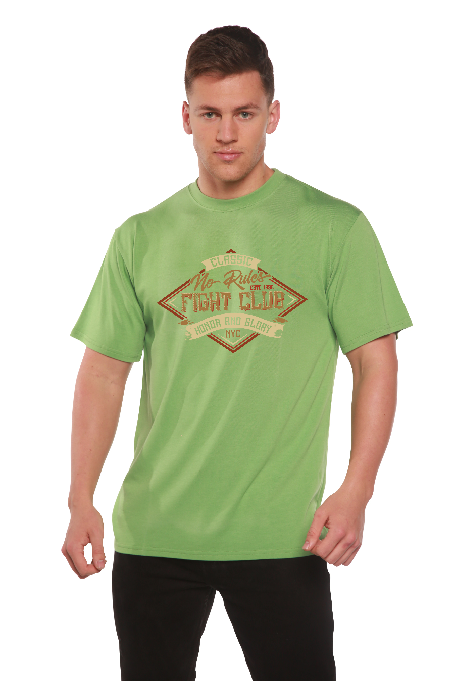 Fight Club Men's Bamboo Viscose/Organic Cotton Short Sleeve Graphic T-Shirt